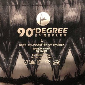 90 Degree by Reflex Leggings - Black & Grey size L